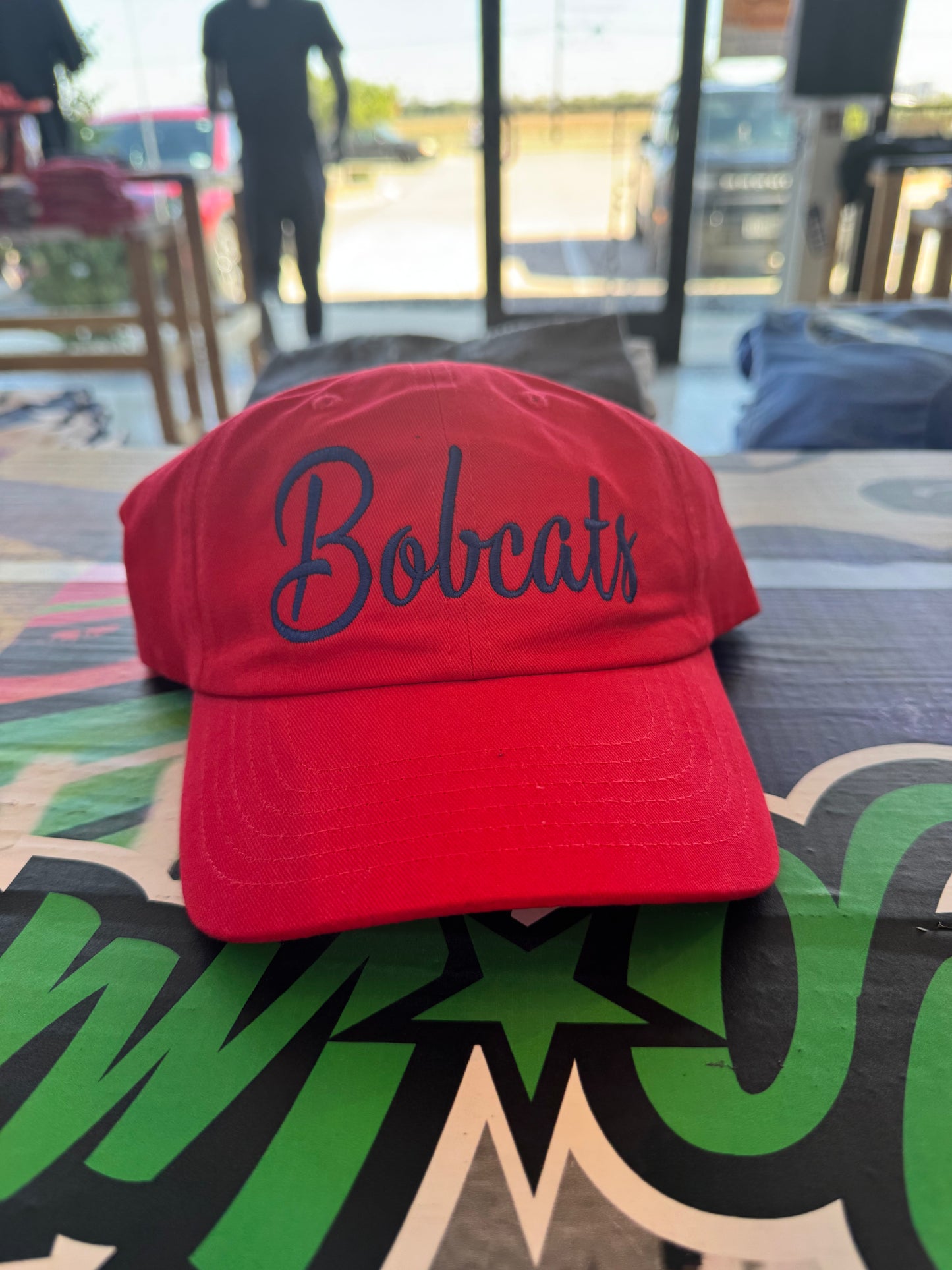 Reb bobcats cursive cap