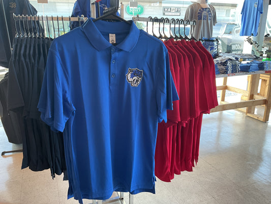 Blue sabercat polo