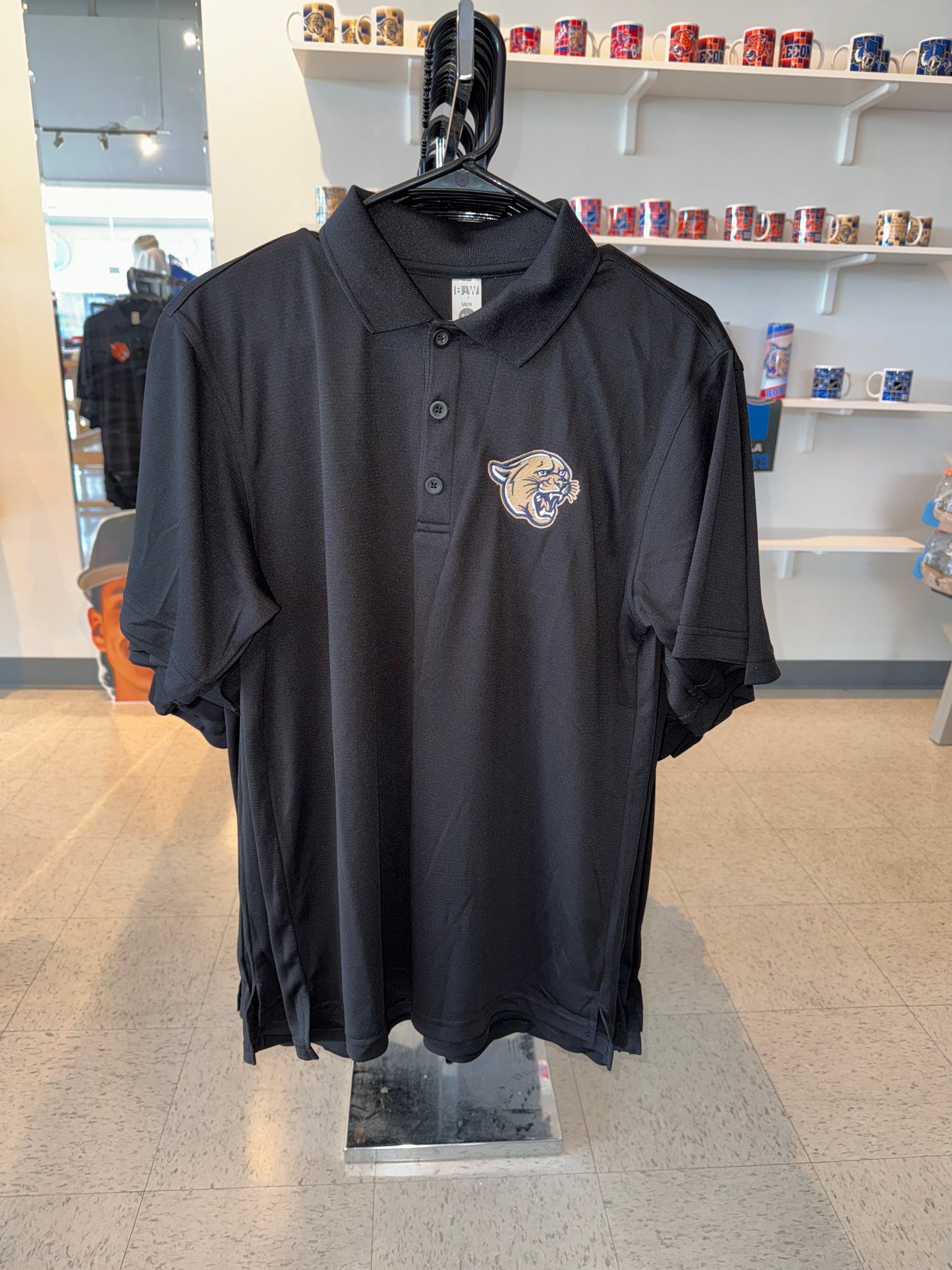 Black polo cat logo (cougar)