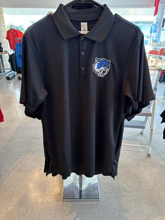 Black polo cat logo (sabercat)