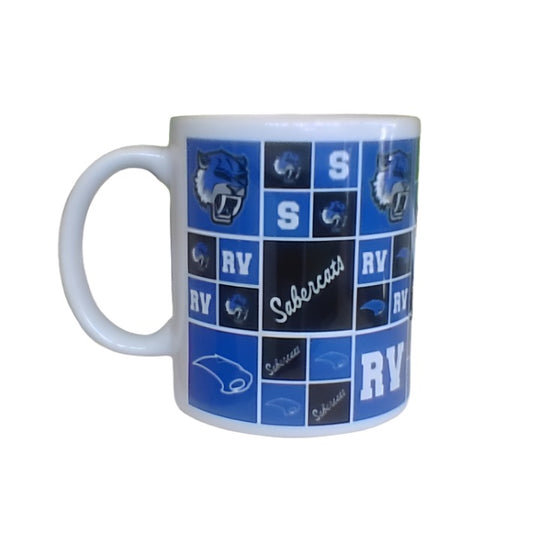 COFFEE MUG SABERCAT CHECKERS